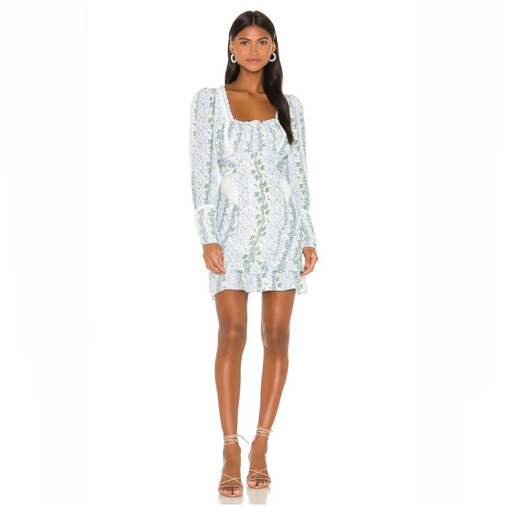 For Love and Lemons Gracie Mini Dress in Praire